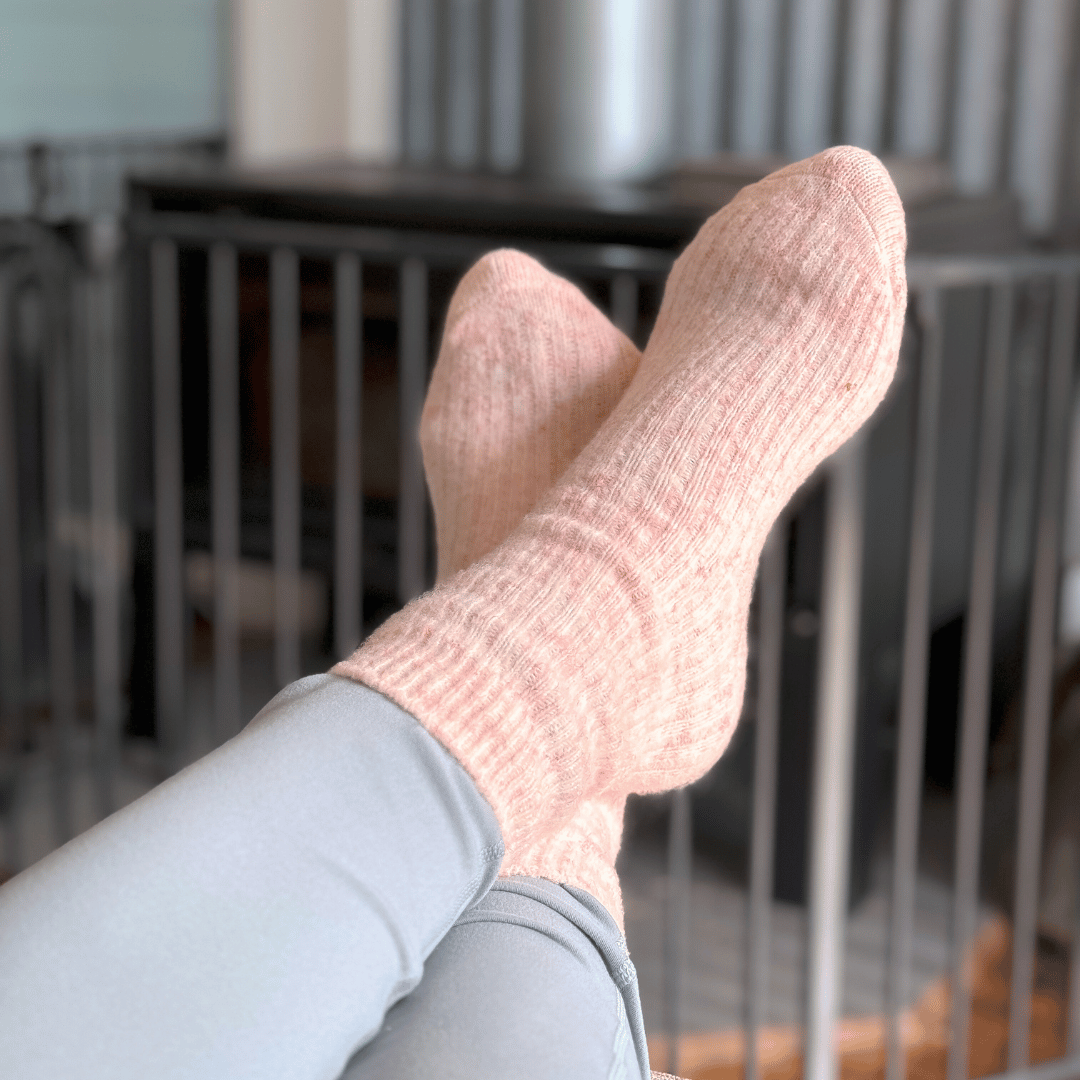 The Comfiest Socks - Blush Pink