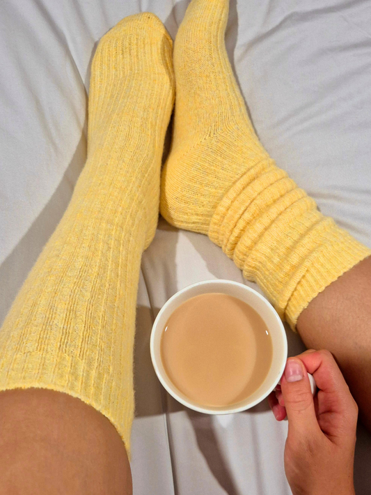 The Comfiest Socks - Knee High - Yellow
