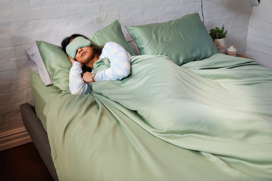 Sleeping comfortably with Bed&Butter Eucalyptus Sheets