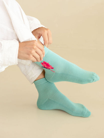 Everyday Bamboo Socks - Crew - Butterfly