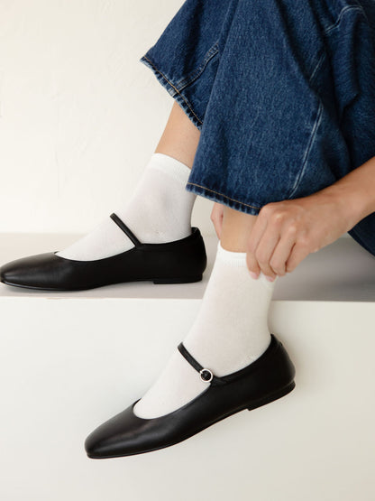 Everyday Bamboo Socks - Crew - Cream