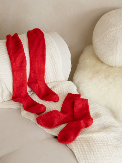 The Comfiest Socks - Knee High - Red