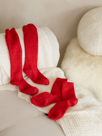 The Comfiest Socks - Knee High - Red (NEW!)