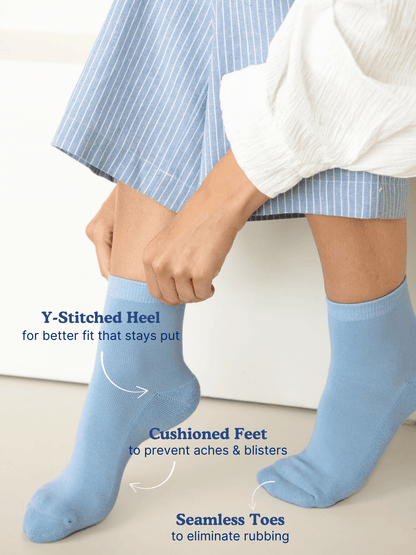 Seamless Bamboo Socks - Ankle - Black