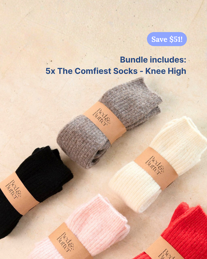 5x The Comfiest Socks - Knee High