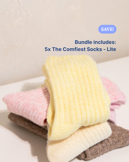 5x The Comfiest Socks Lite Bundle